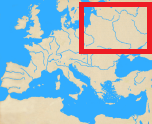 Map of Europe with inset of north central Russia