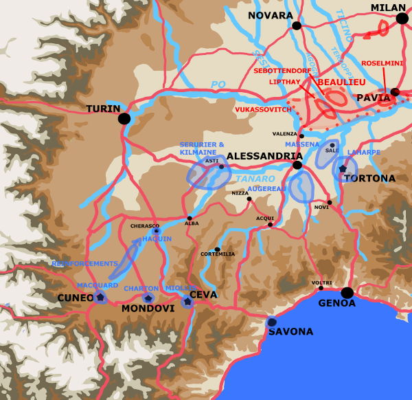 A map showing the situation on May 4th.