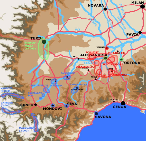 A map showing the situation on April 28th.