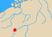 Map of Low Countries with battle of Wattignies marked.