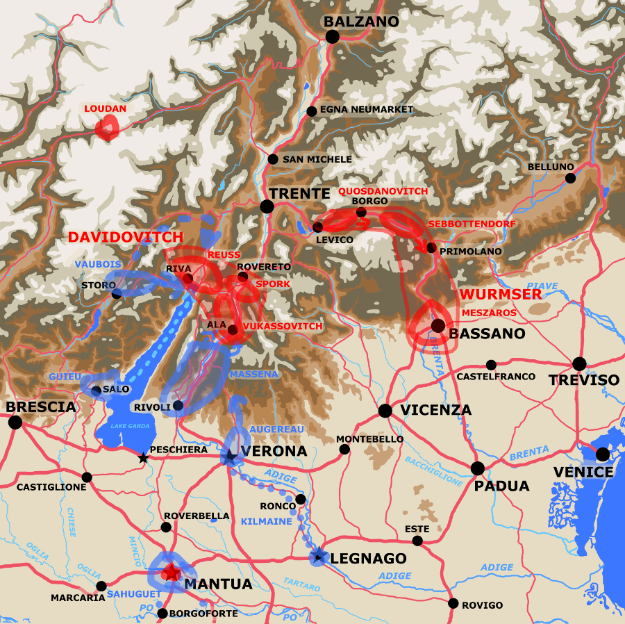 A map showing the theatre of operations September 2nd.