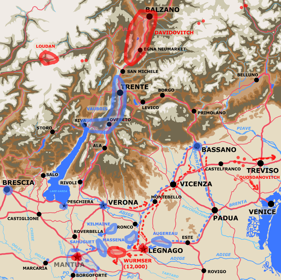 A map showing the theatre of operations September 11th.