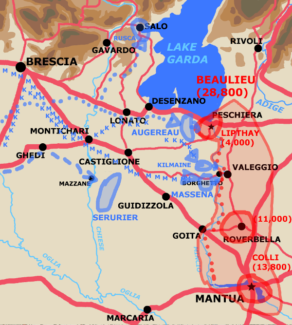 A map showing situation May 29th 1796.