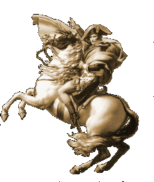 Heroic Image of Napoleon on Horse